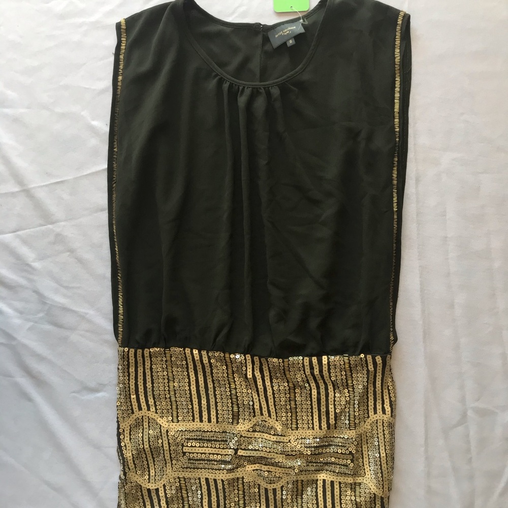 Emerald Gold Party Dress
